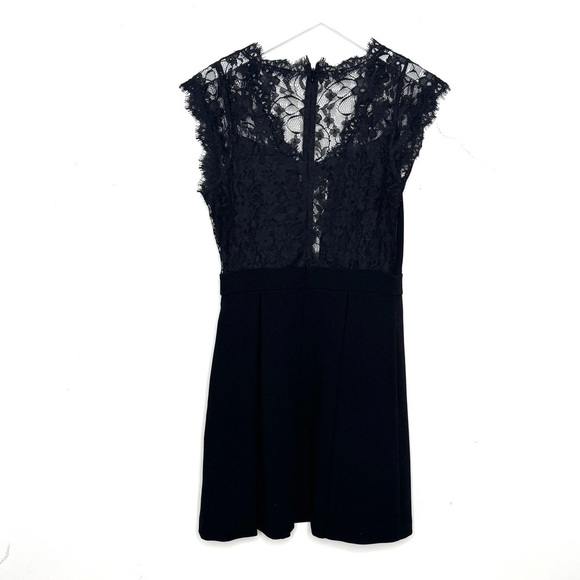 BCBGeneration Black Lace Overlay Dress - Picture 1 of 3